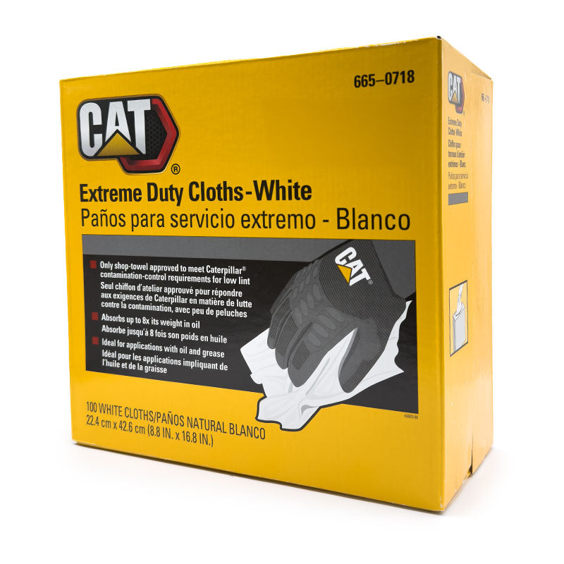 CAT® EXTREME DUTY CLOTHS - WHITE – Ohio Peterbilt