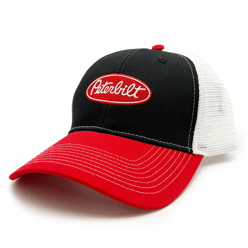PETERBILT LOGO TRI COLOR MESH HAT – Ohio Peterbilt