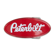 Load image into Gallery viewer, PETERBILT PB SOFT ENAMEL LOGO BELT BUCKLE RED
