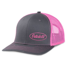 Load image into Gallery viewer, PETERBILT LOGO PINK LADIES SPLIT MESH RICHARDSON HAT