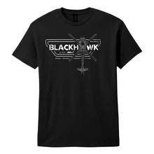 Load image into Gallery viewer, OHIO PETERBILT LARGE SPARKS MOTORS BLACK HAWK T-SHIRT BLACK